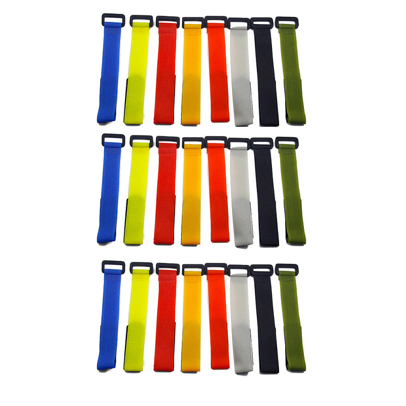 Adjustable Fishing Rod Fixed Ties Nylon Straps 12 24PCS Set