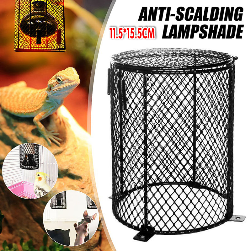 Reptile Heat Lamp Cover Metal Light Guard for Terrariums