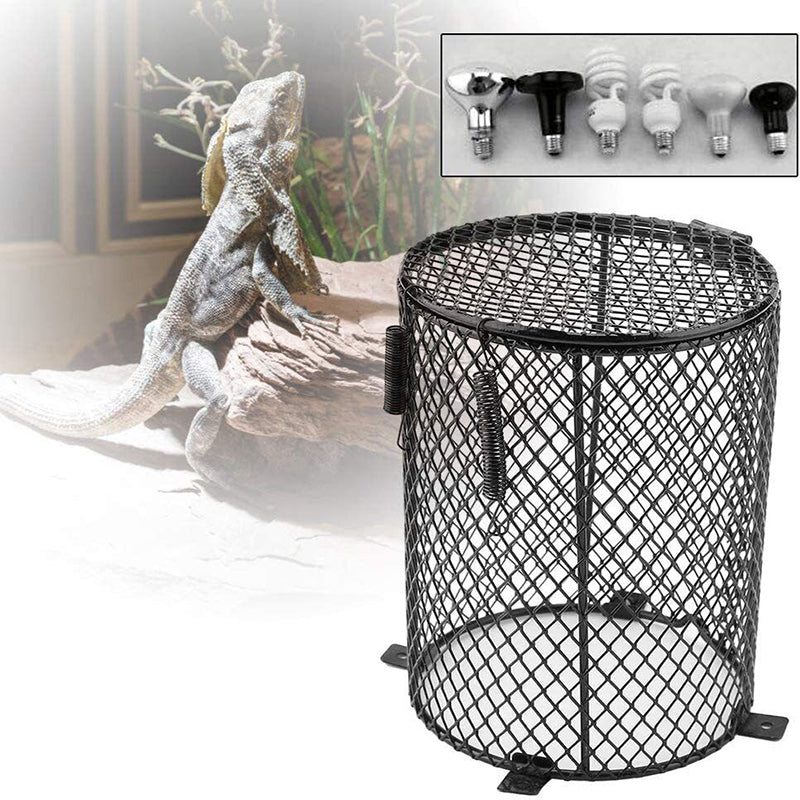 Reptile Heat Lamp Cover Metal Light Guard for Terrariums