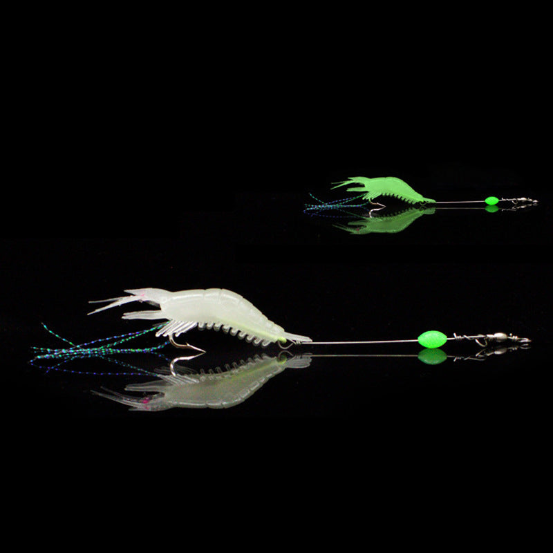 Soft Plastic Fishing Lures 6PCS Glow Eyes Bait for Bream Flathead Whiting