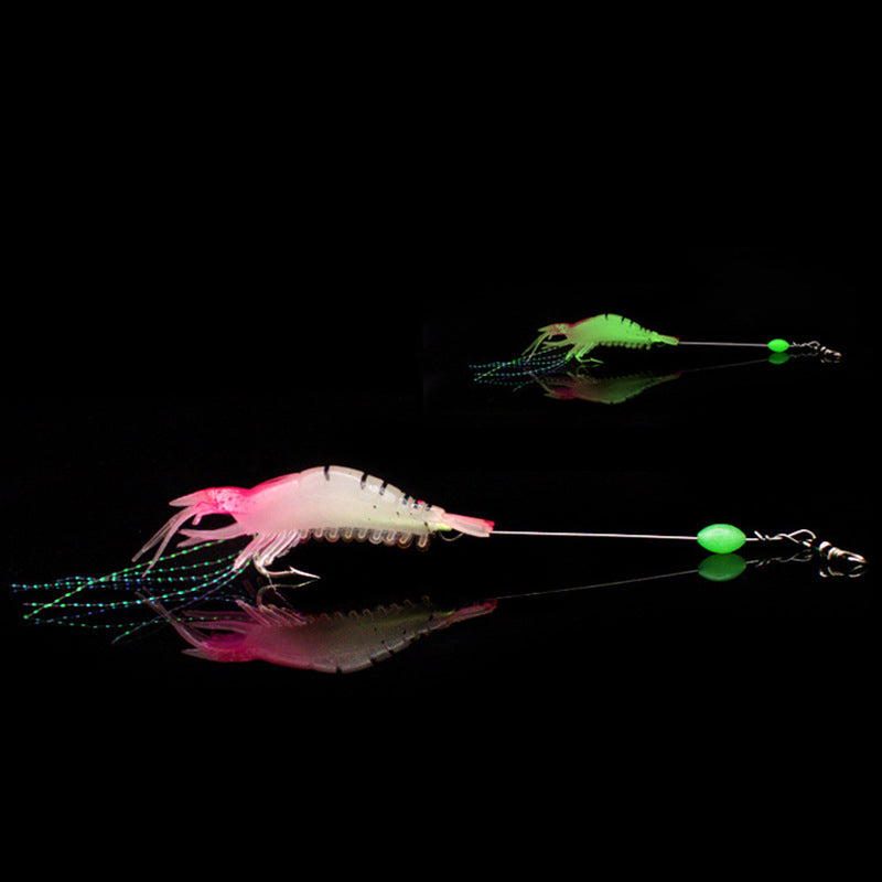 Soft Plastic Fishing Lures 6PCS Glow Eyes Bait for Bream Flathead Whiting
