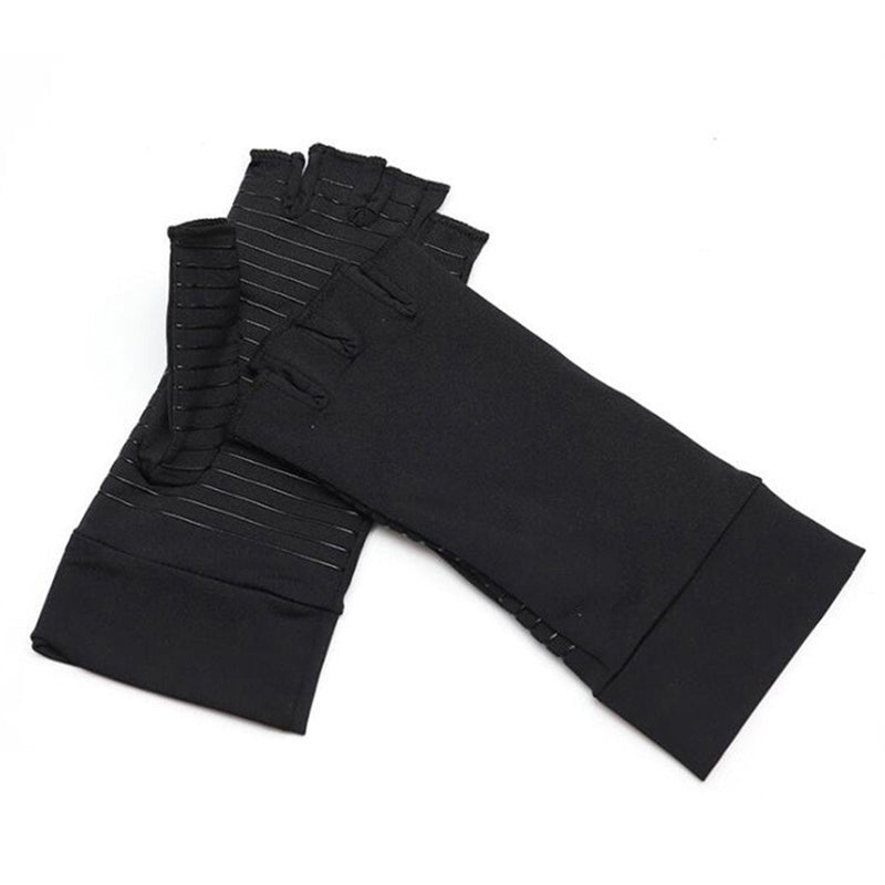 Copper Arthritis Compression Gloves Fingerless Pain Relief Support