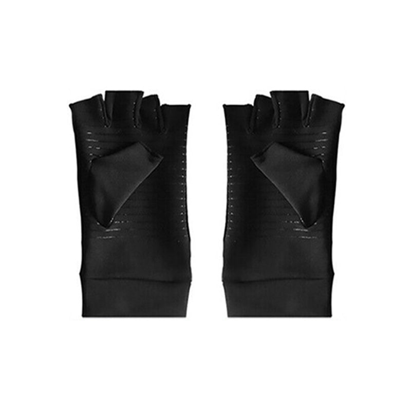 Copper Arthritis Compression Gloves Fingerless Pain Relief Support
