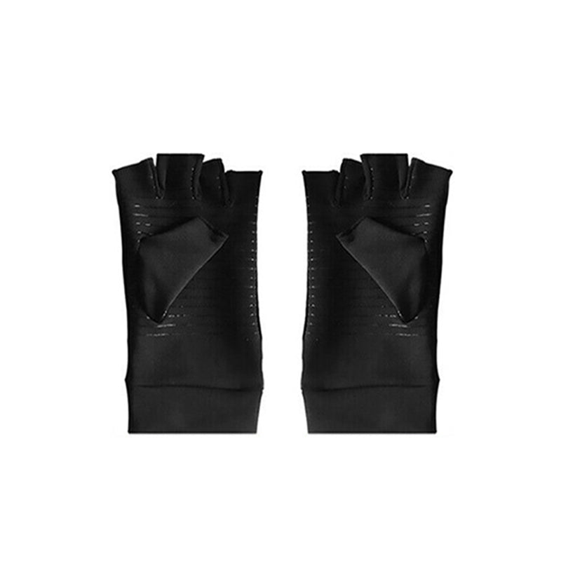 Copper Arthritis Compression Gloves Fingerless Pain Relief Support