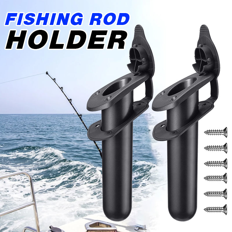 2PCS Adjustable Fishing Rod Holders for Kayak Boat Nylon Mount