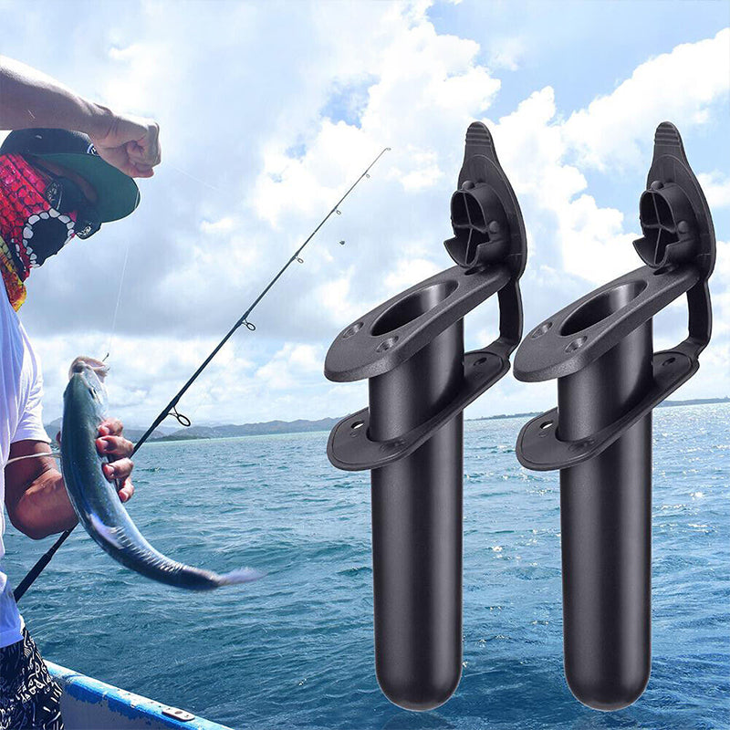 2PCS Adjustable Fishing Rod Holders for Kayak Boat Nylon Mount