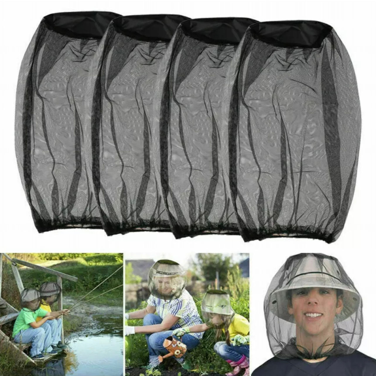 Mosquito Head Net Insect Protection For Camping And Fishing