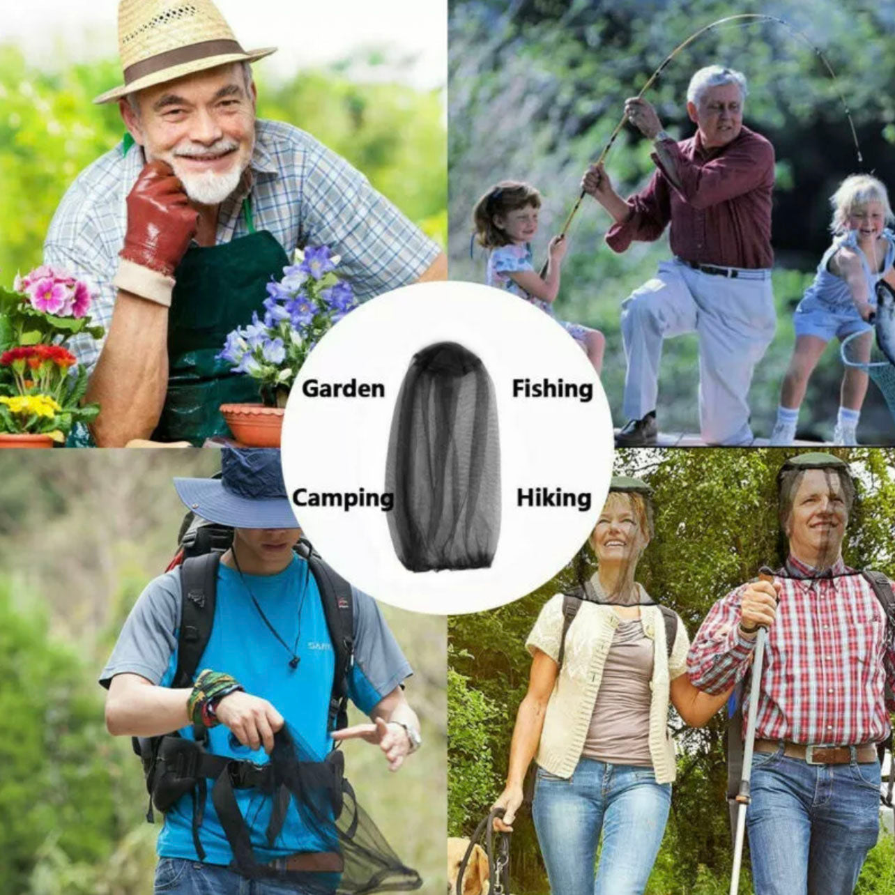 Mosquito Head Net Insect Protection For Camping And Fishing