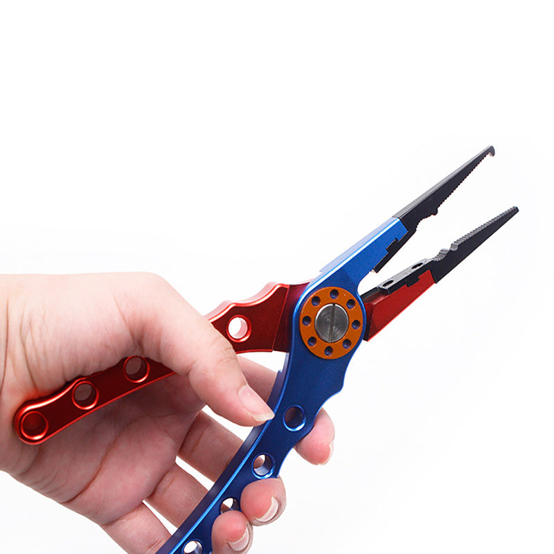 Aluminium Fishing Pliers with Cutter Split Ring Crimper & Case