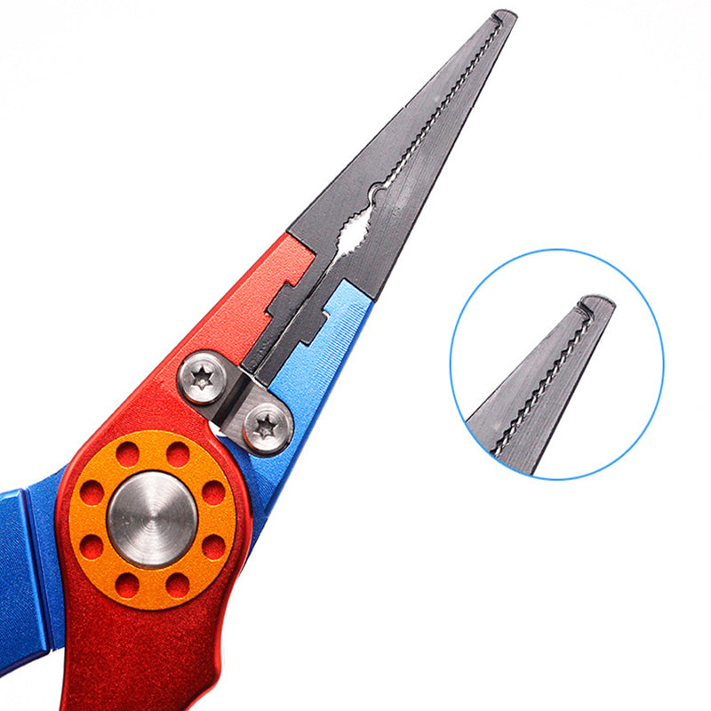 Aluminium Fishing Pliers with Cutter Split Ring Crimper & Case