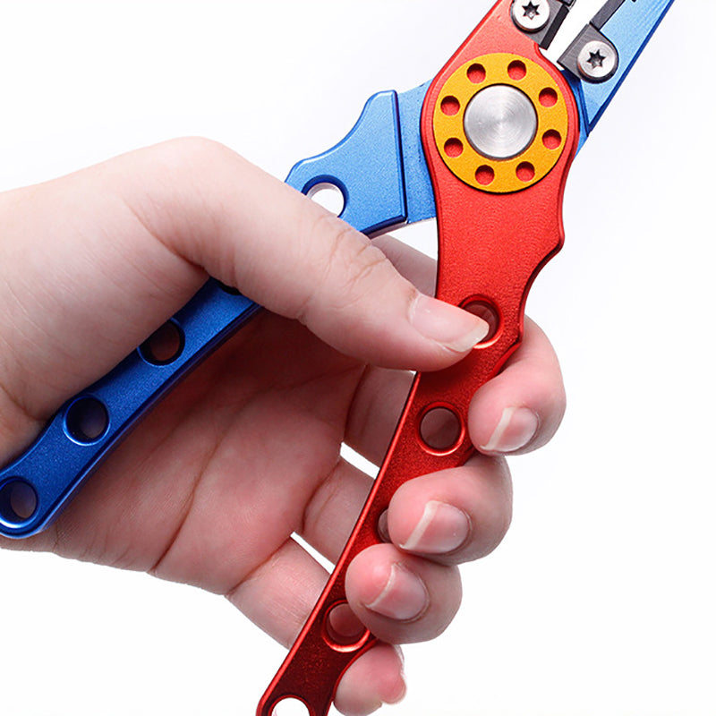 Aluminium Fishing Pliers with Cutter Split Ring Crimper & Case