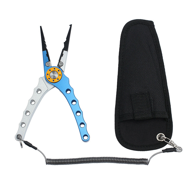 Aluminium Fishing Pliers with Cutter Split Ring Crimper & Case