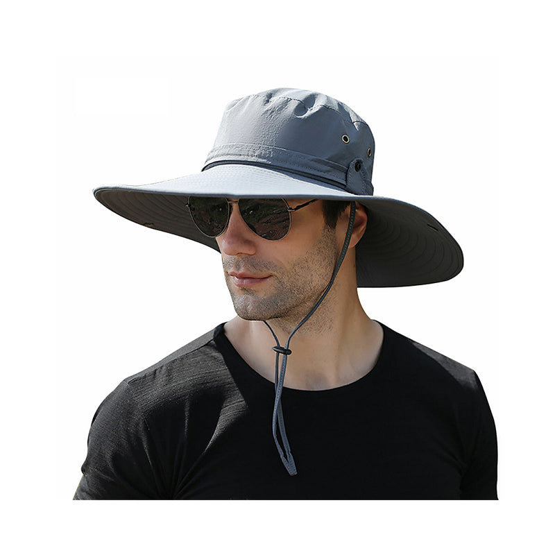 Outdoor Sun Hat with Wide Brim UV Protection and Mesh Ventilation
