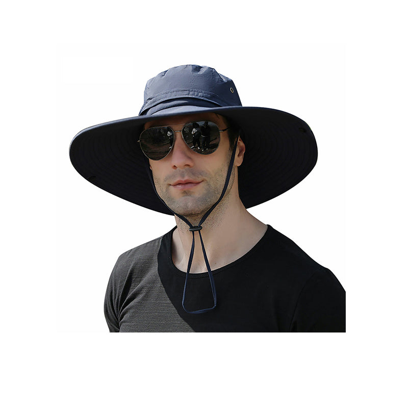 Outdoor Sun Hat with Wide Brim UV Protection and Mesh Ventilation