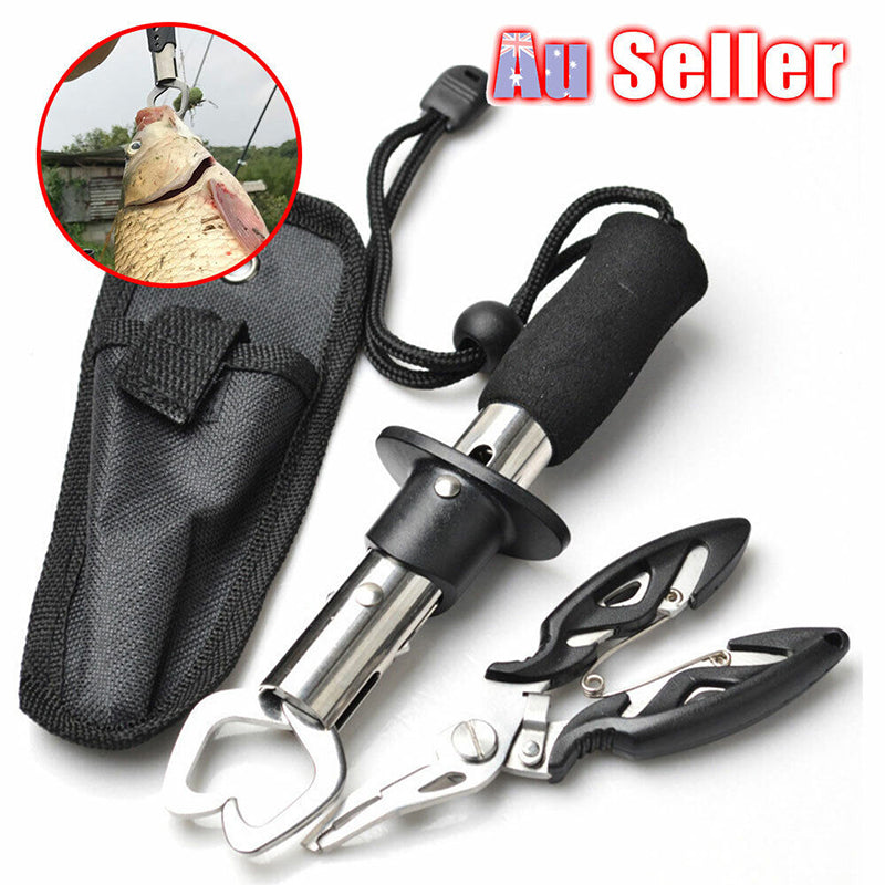 Fishing Pliers and Scissors Set with Line Cutter and Hook Remover