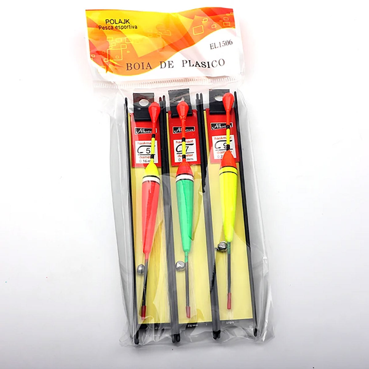 Fishing Floats Set 6Pcs With Pre Tied Hooks For Freshwater Saltwater