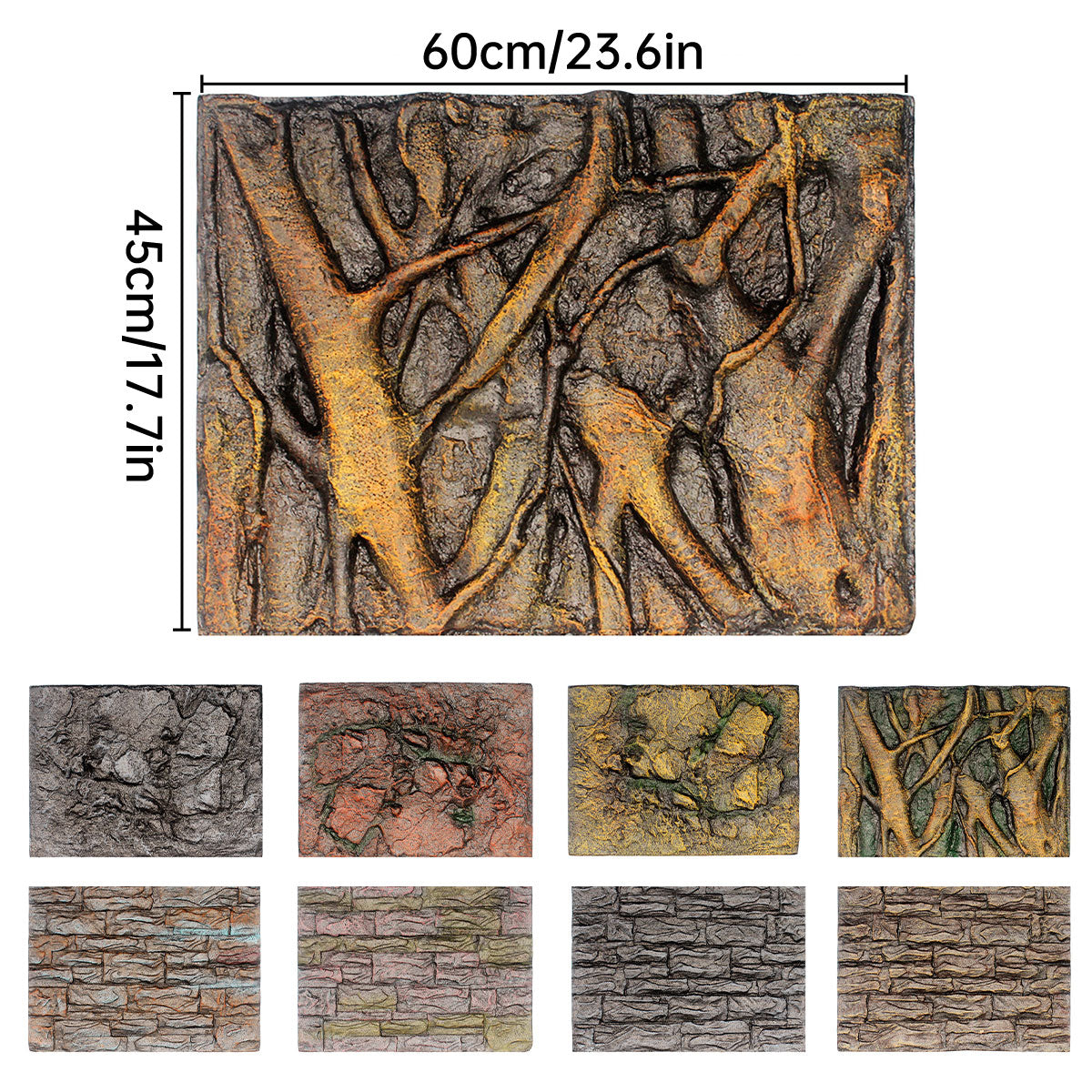 3D Foam Reptile Tank Background Board