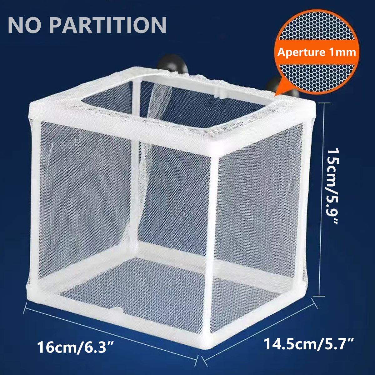 2pcs Fish Breeding Hatchery Box Juvenile Isolation Net Fry Spawning Incubator