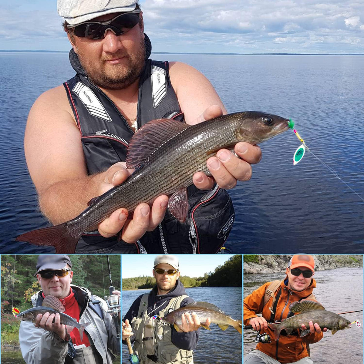 16 PCS Fishing Lure Metal Spinner Bait Bass Tackle Crankbait Spoon Trout Bass