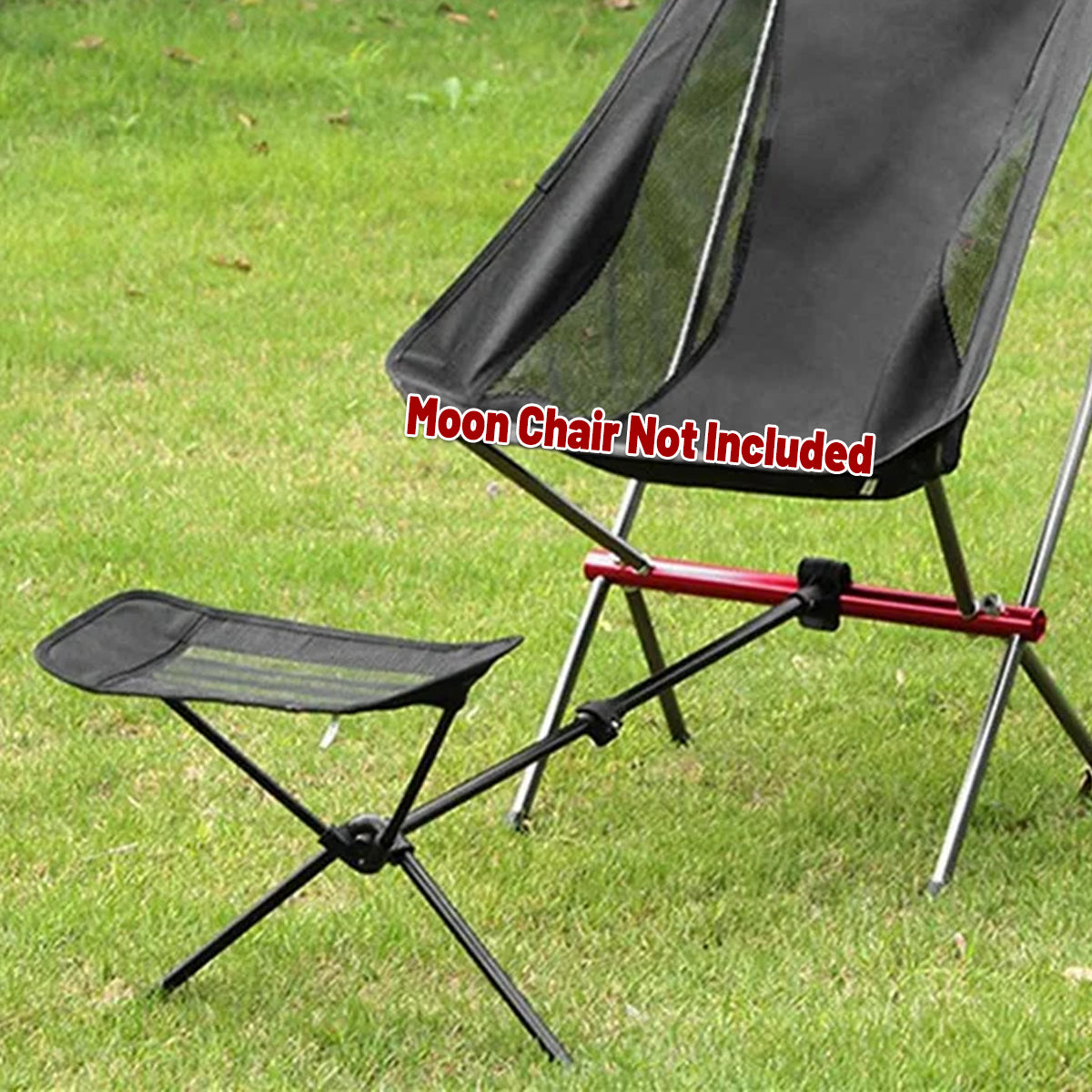 Portable Outdoor Chair Footrest Retractable Folding Lightweight Waterproof