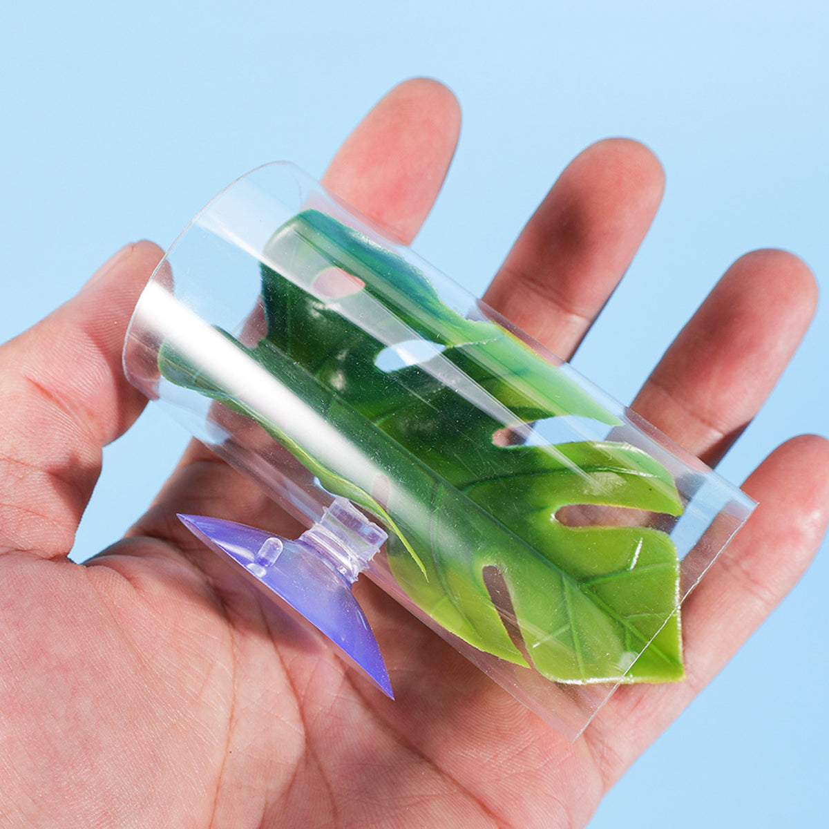 Acrylic Betta Fish Nest Leaf Shrimp Hide Pipe Aquarium Rest Breeding Tank Decor