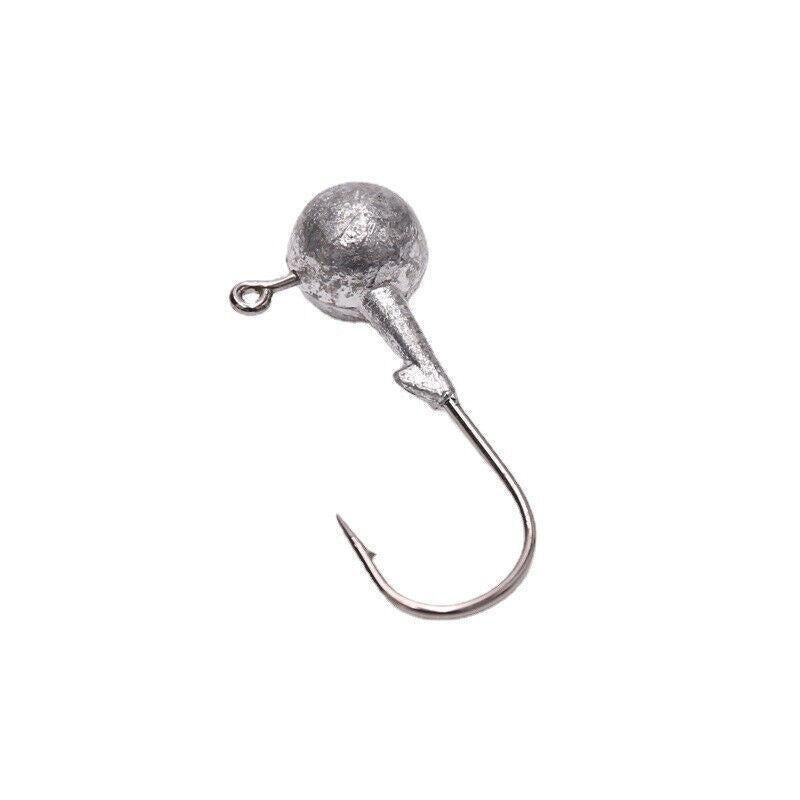 20PCS Jig Heads Hooks Chemically Sharpened Fishing Tackle