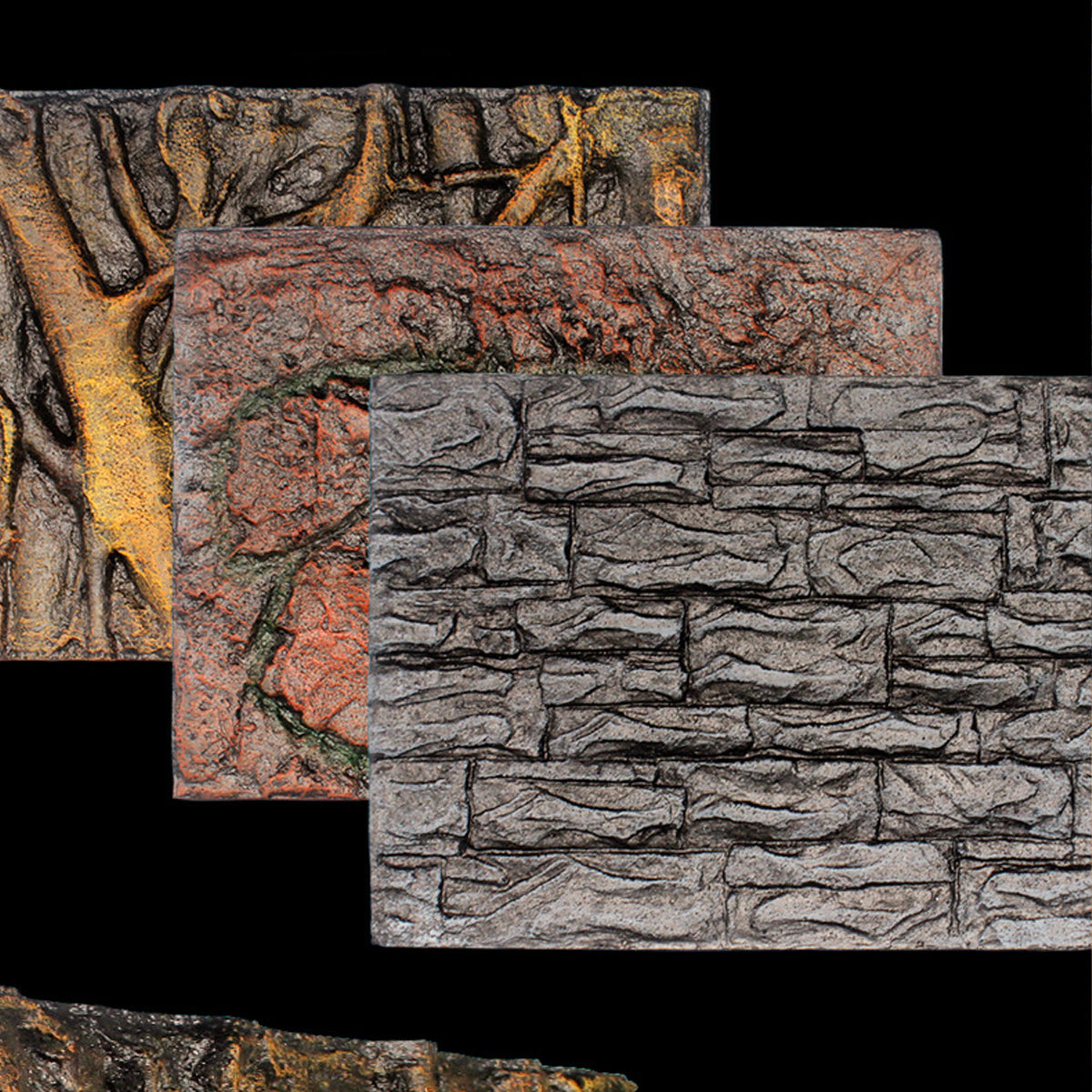 3D Foam Reptile Tank Background Board