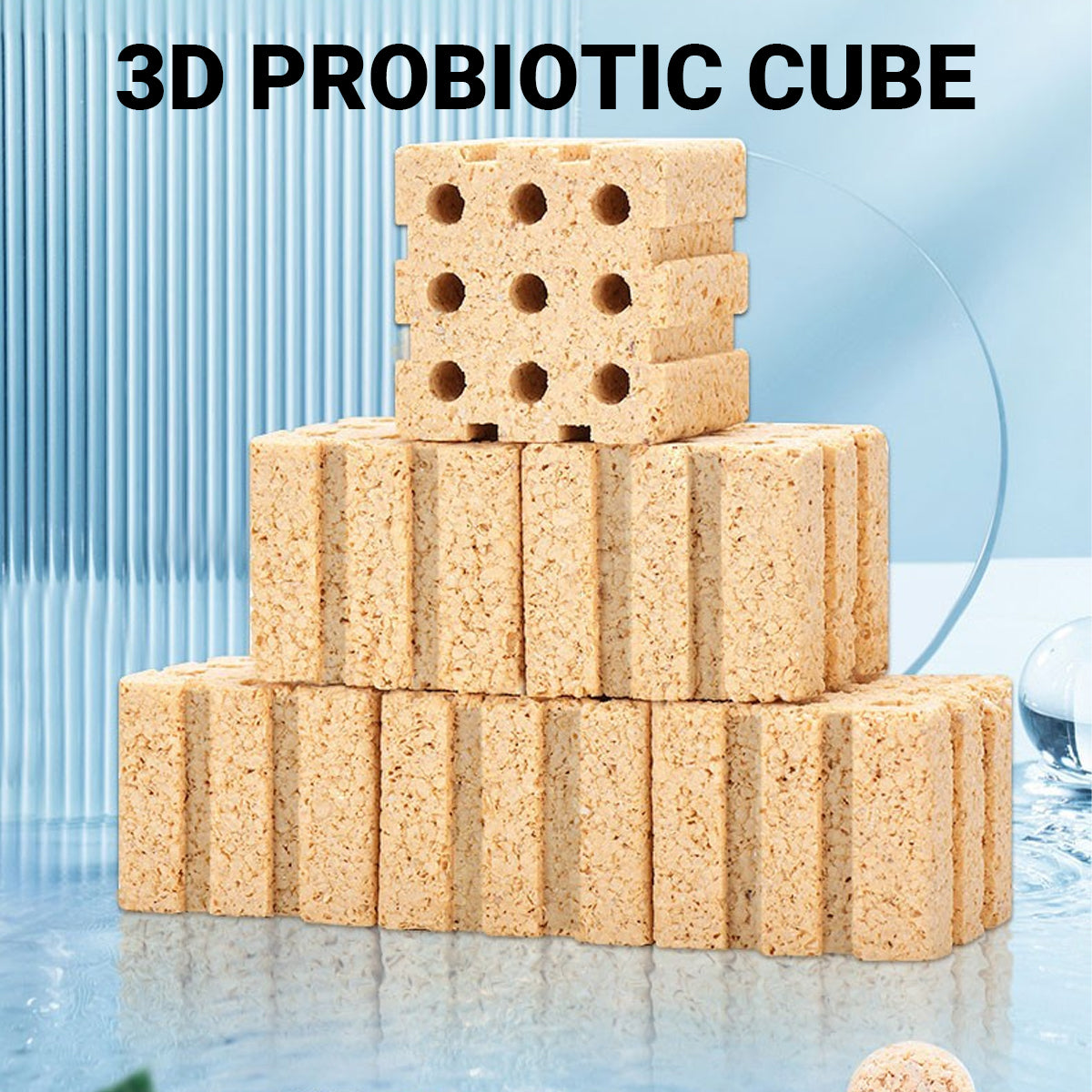 3D Aquarium Bio Filter Media Bacterial Cultivation Cubes (10pcs)