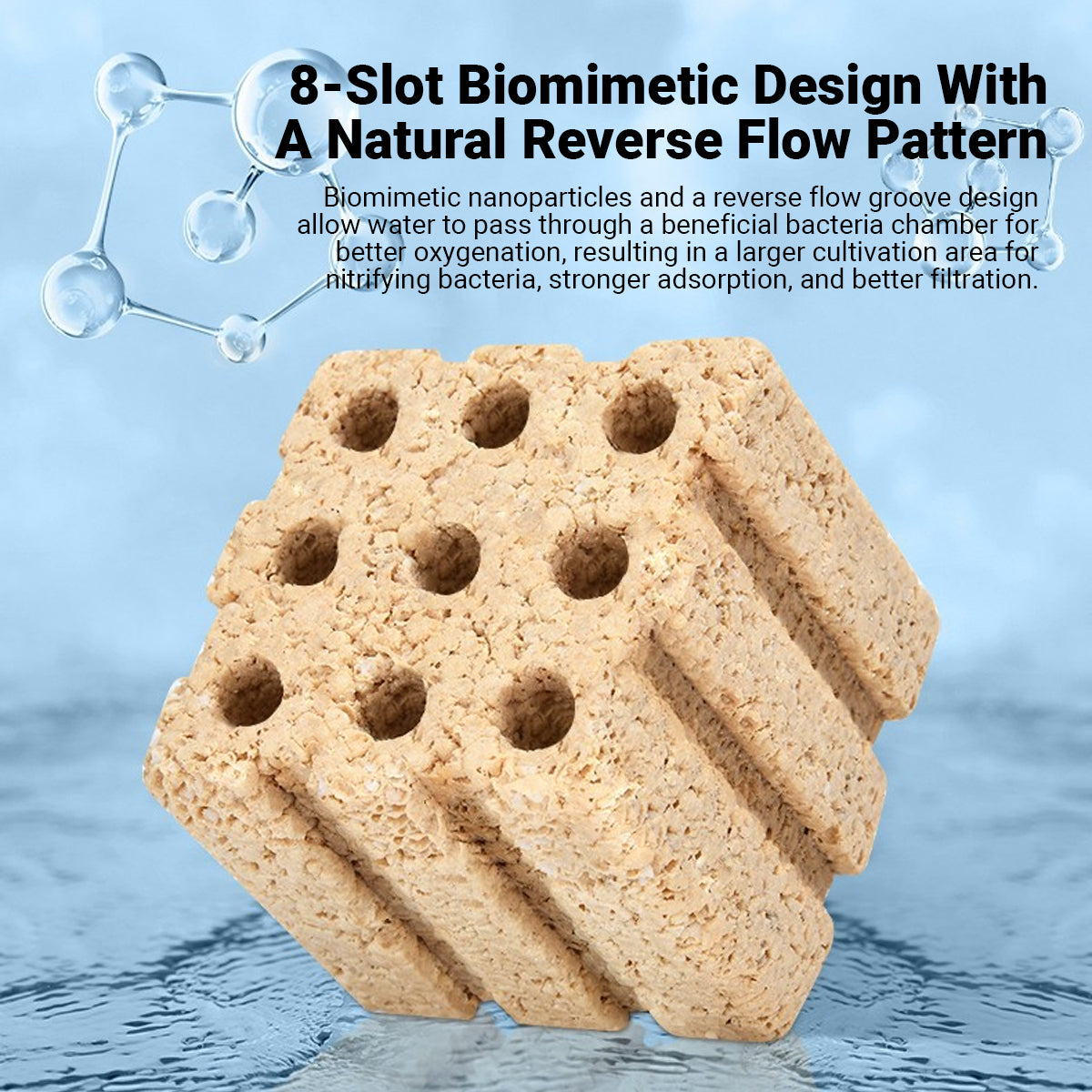 3D Aquarium Bio Filter Media Bacterial Cultivation Cubes (10pcs)