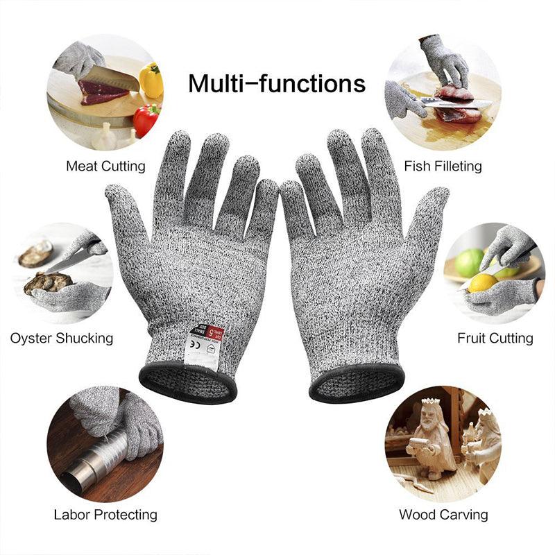 Level 5 Cut Resistant Gloves Food Safe Safety Work Gloves 1 Pair