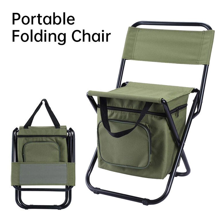 Folding Camping Chair Backpack Lightweight Outdoor Fishing Stool Portable Seat