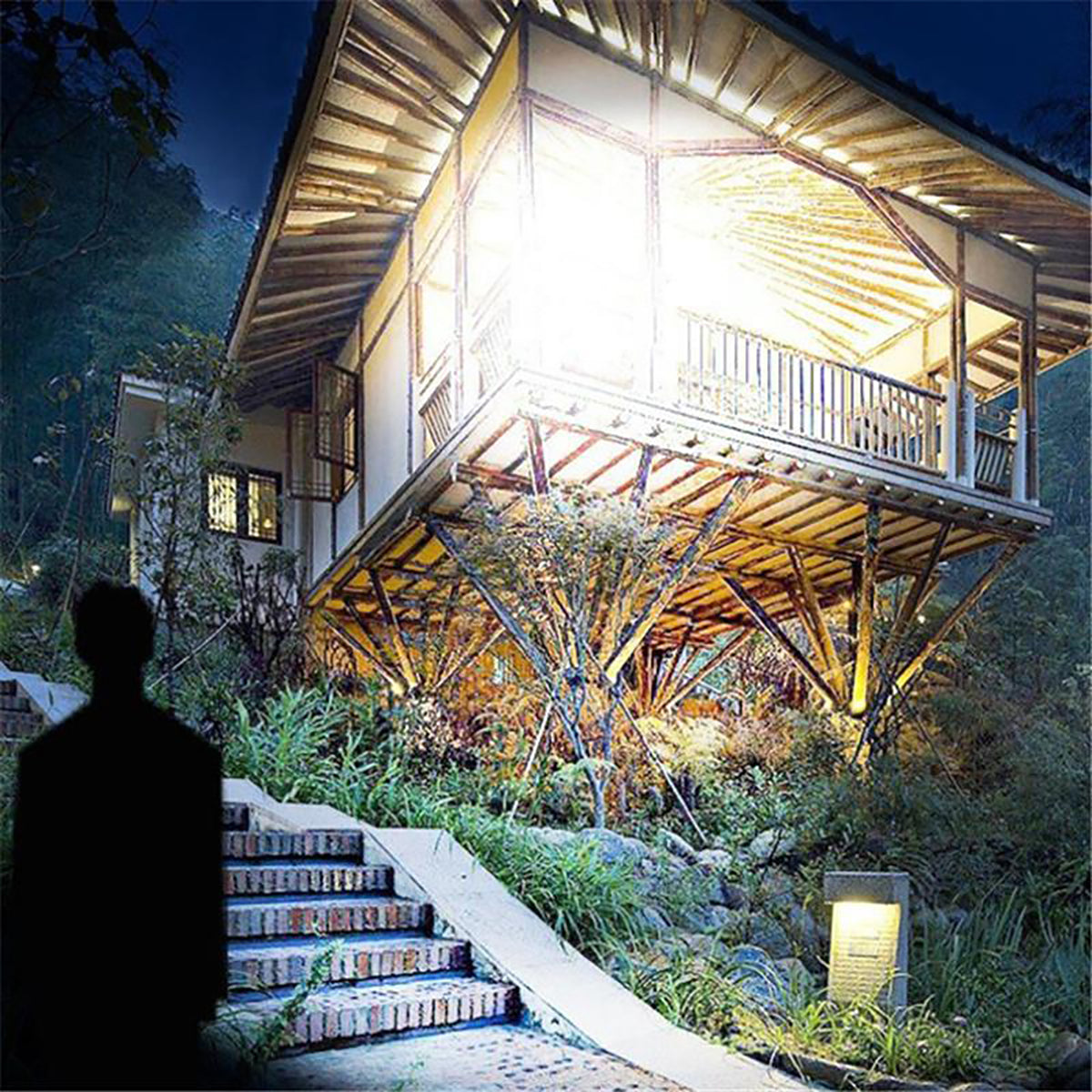USB Rechargeable LED Headlamp Waterproof Outdoor Light