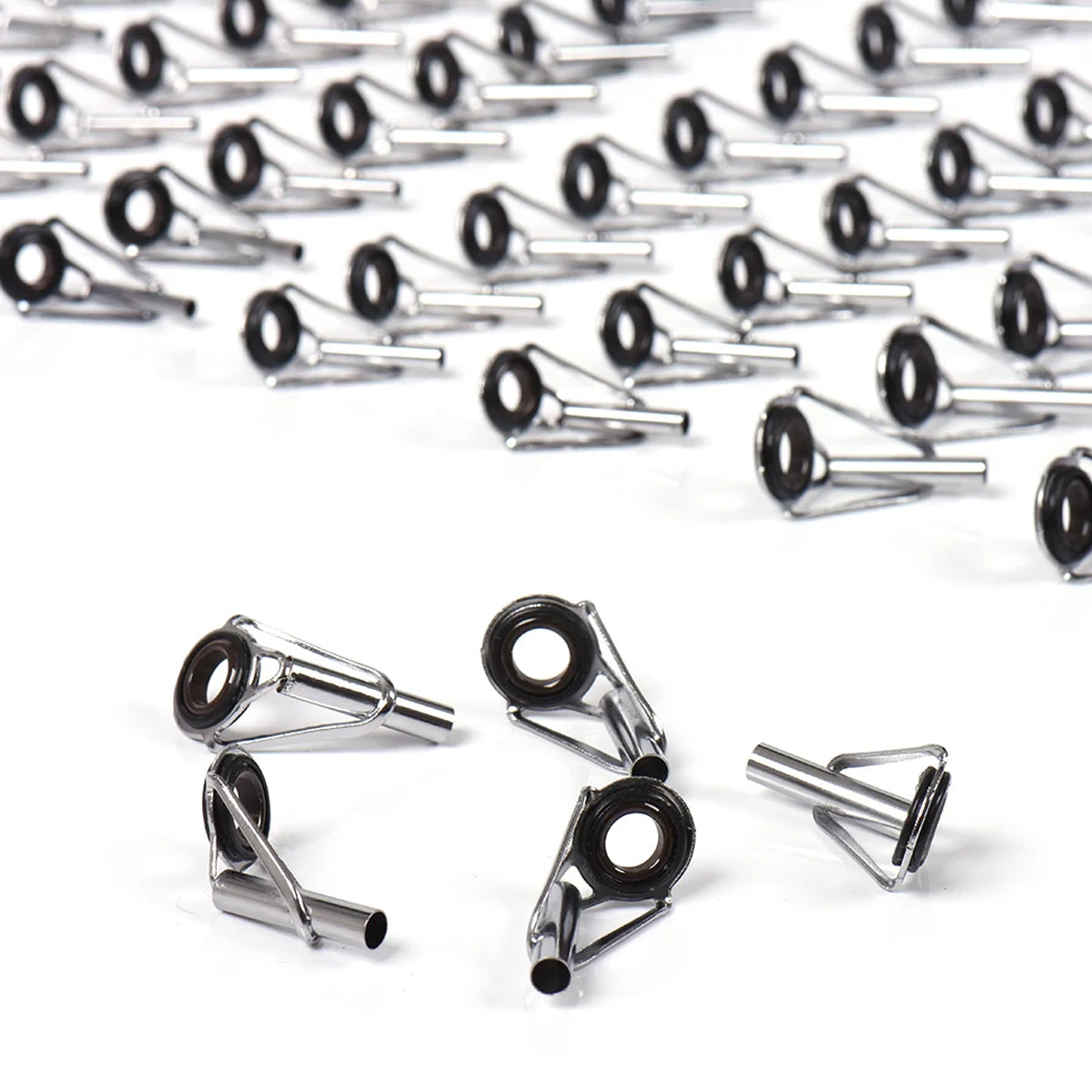 Fishing Rod Guide Tip Repair Kit 50pcs Stainless Steel Ceramic