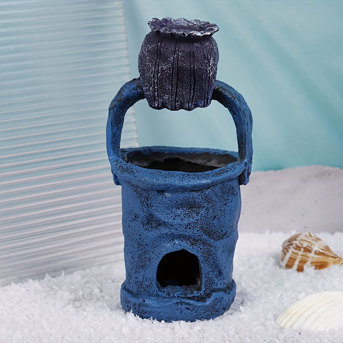 Pineapple House Fish Tank Decoration Aquarium Ornament Cave Hideout Hole Decor