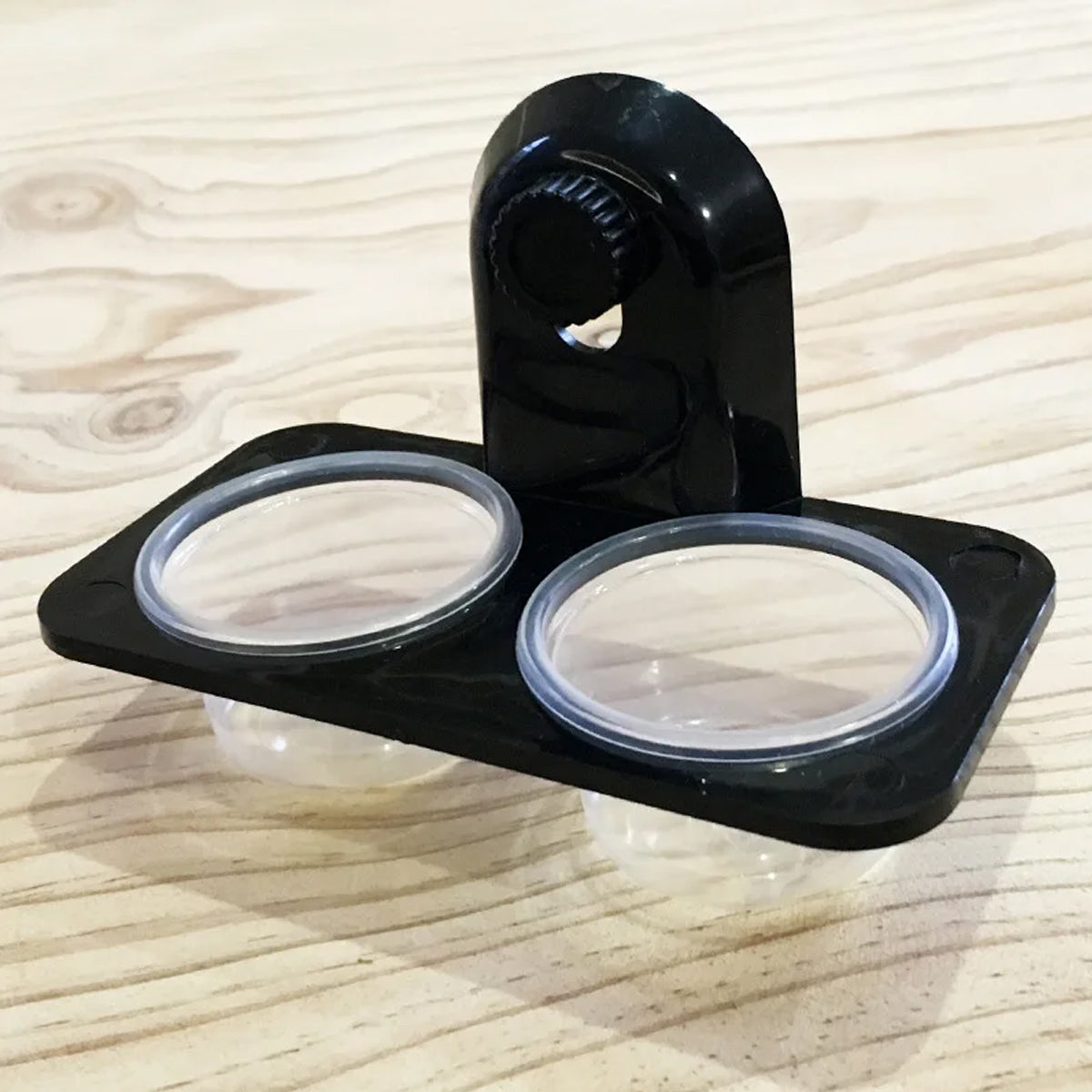 Dual Reptile Food And Water Bowl With Mounting Options