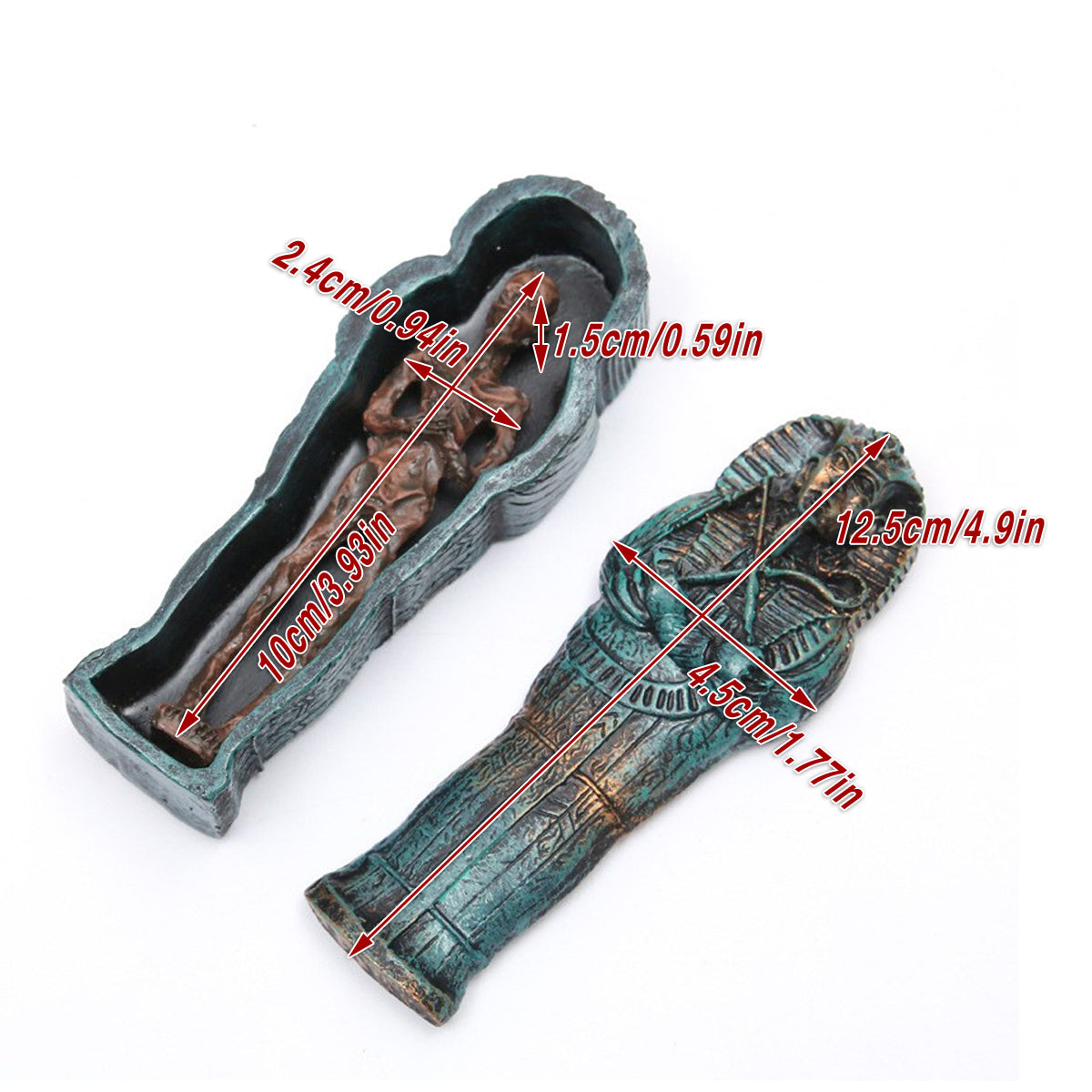Mummy Resin Aquarium Decoration Unique Fish Tank Ornament