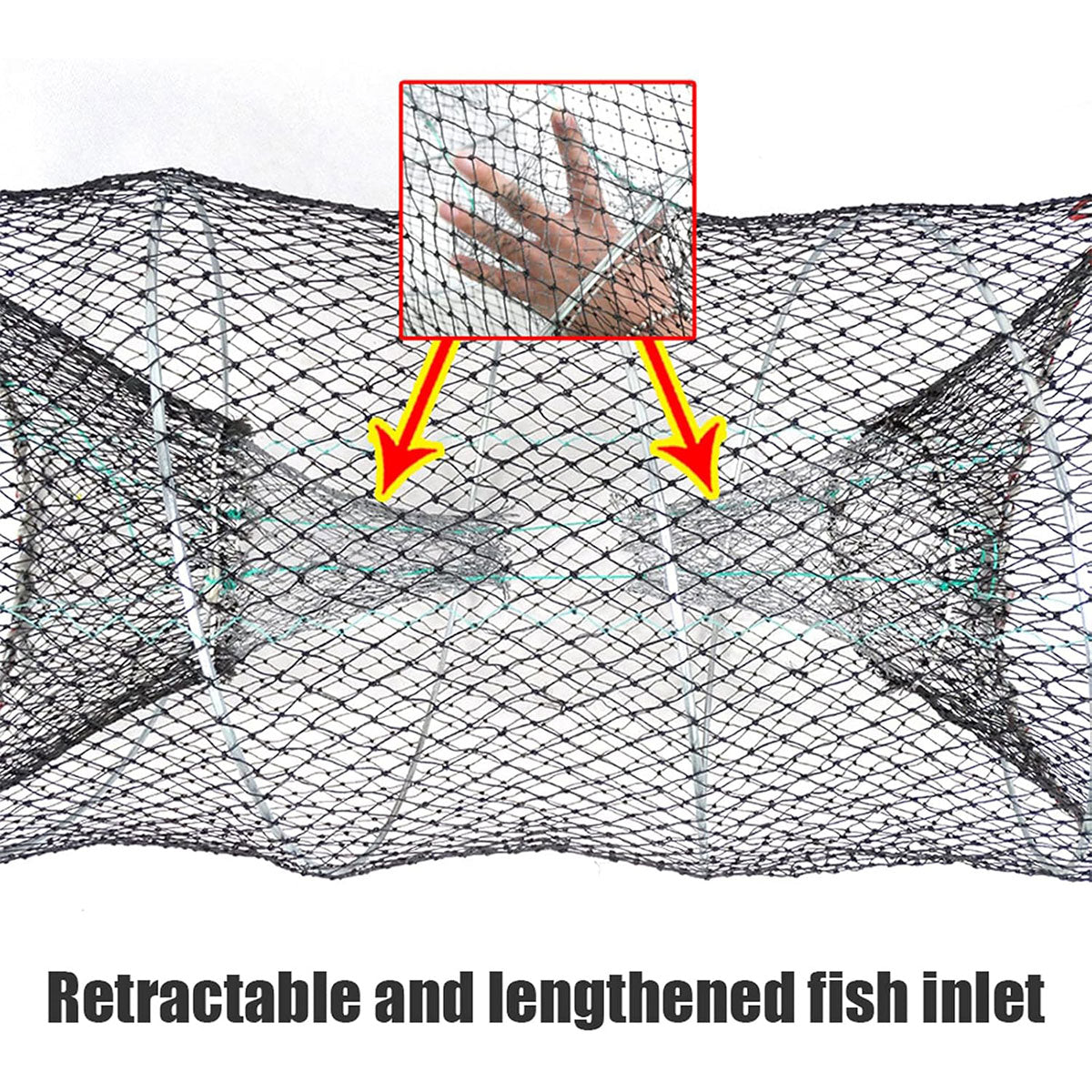 2PCS Shrimp Crab Lobster Fishing Net Trap Set