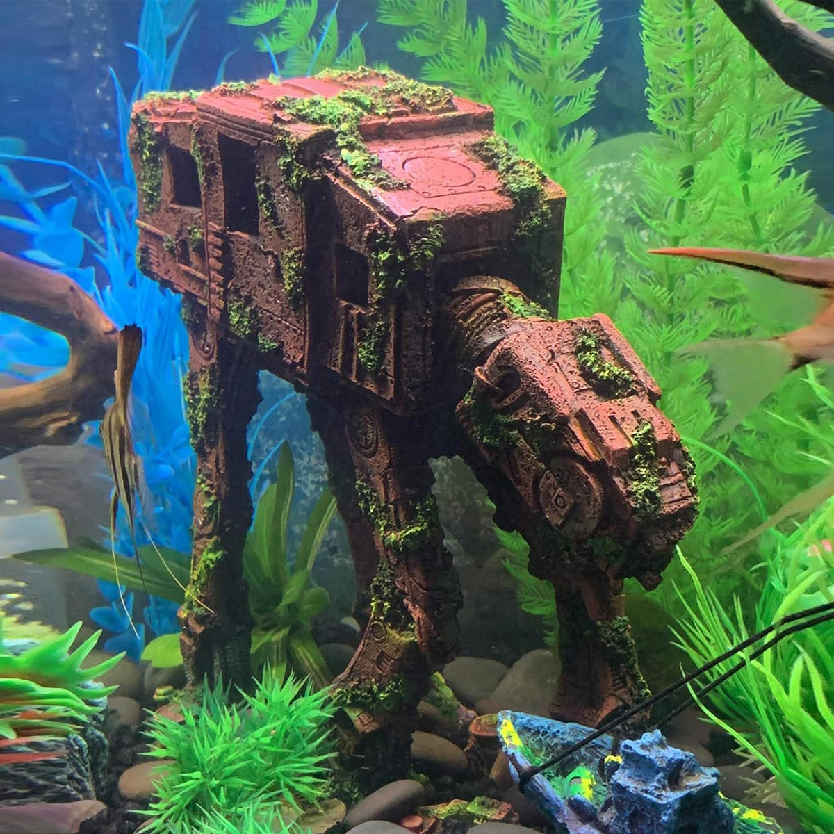 Car Theme Aquarium Ornament Resin Fish Tank Decoration