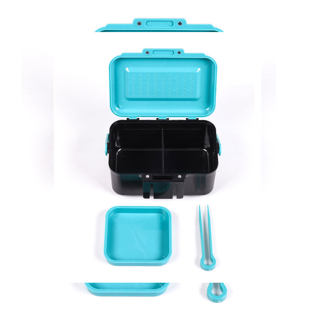 Red Worm Bait Box Large Fishing Tackle Container Moisture Retention Live Storage