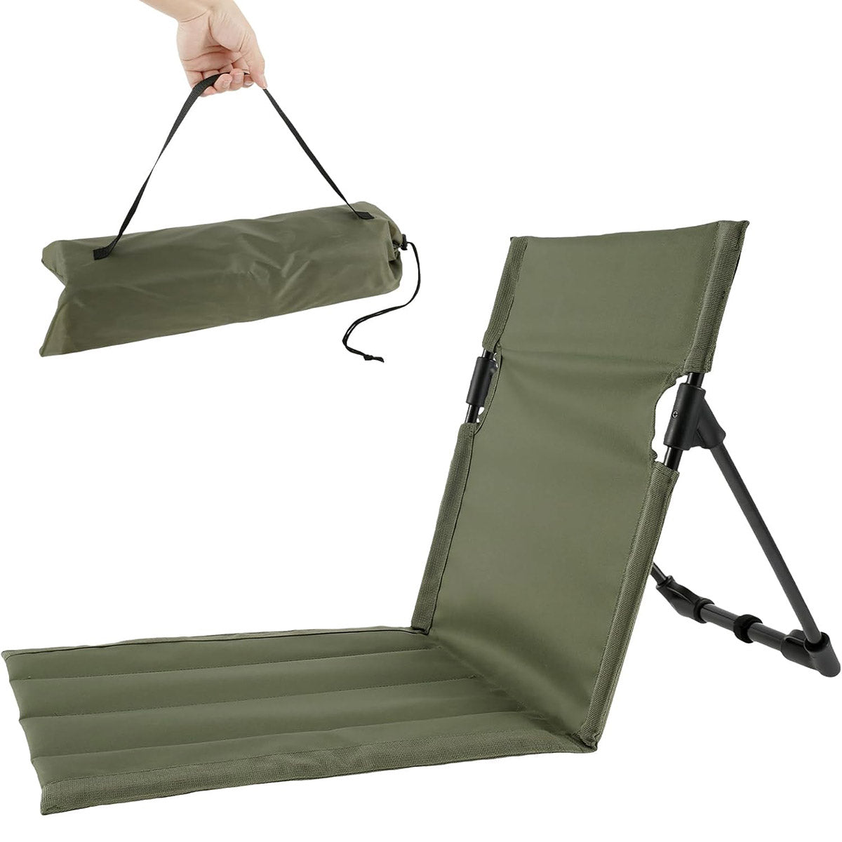 Portable Folding Camping Chair with Backrest Support Outdoor Gear
