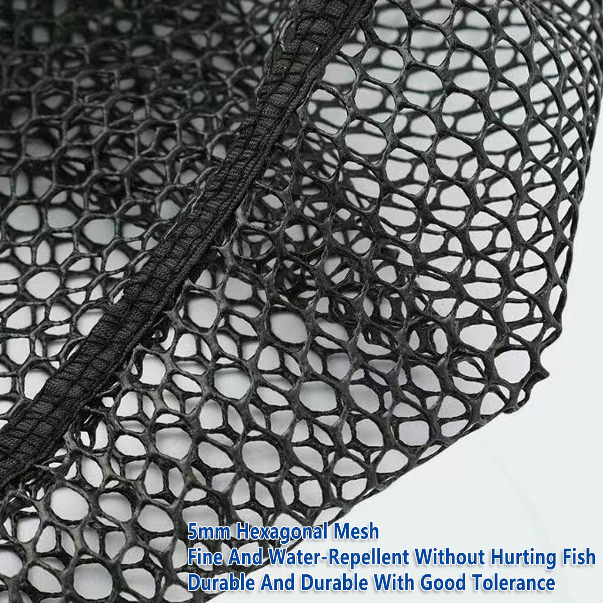 Folding Fishing Net Telescopic Aluminum Alloy Scoop Net Handheld Triangle Mesh