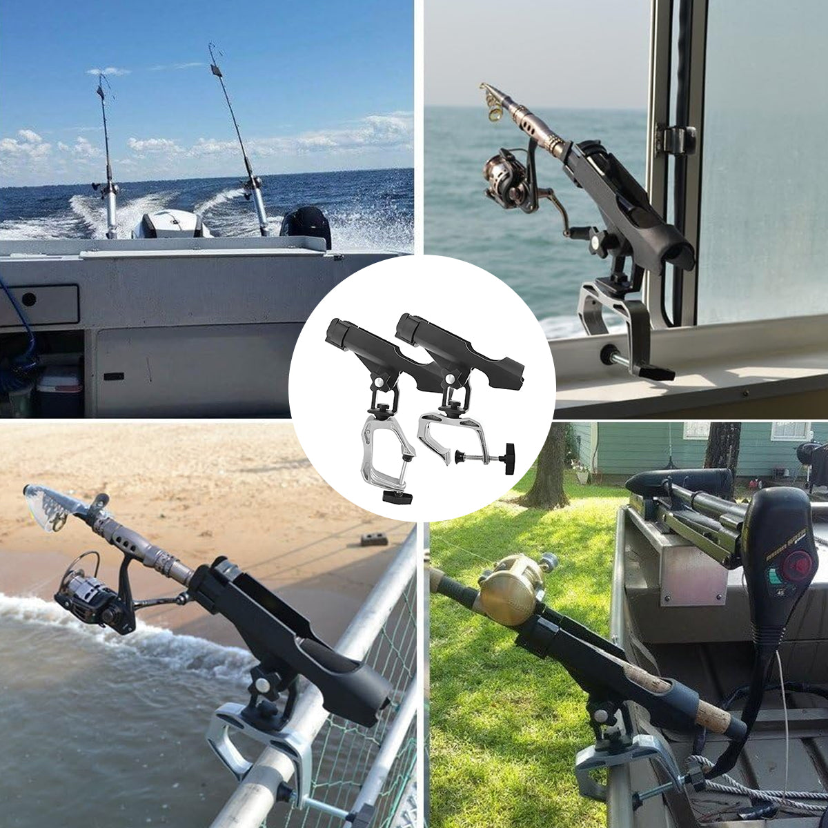 Rotating Fishing Seat Bracket Adjustable Mount For Kayak And Boat