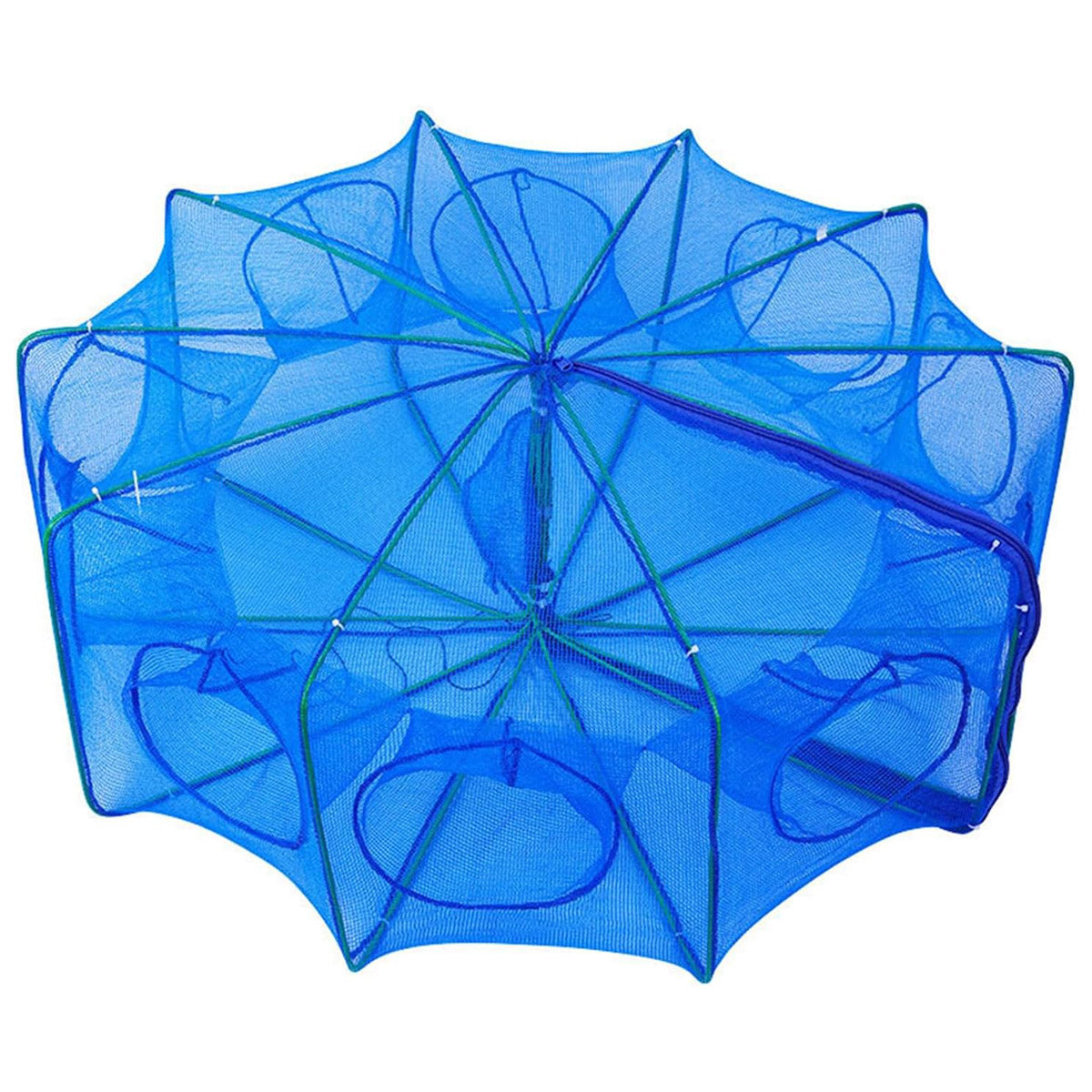 Foldable Fishing Net Trap with 6 8 10 Holes