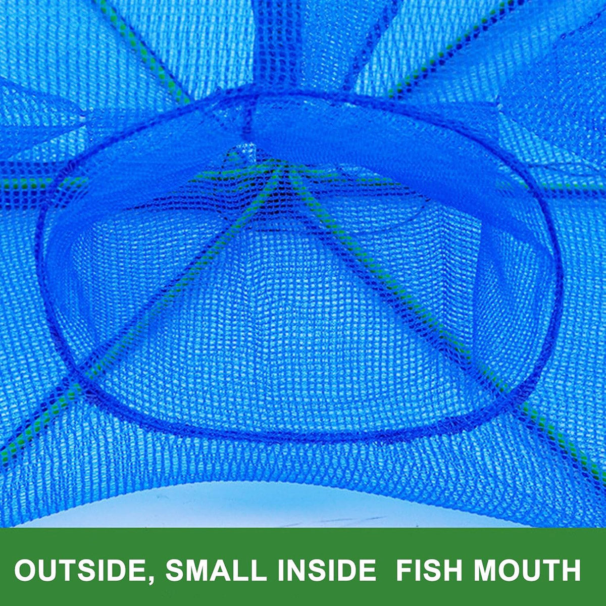 Foldable Fishing Net Trap with 6 8 10 Holes