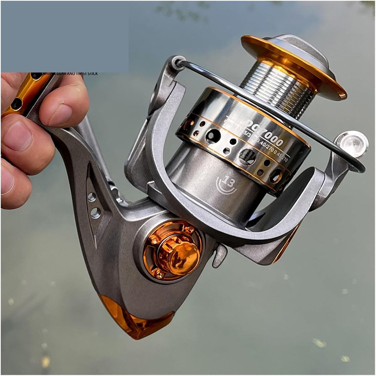 All-Metal Spinning Fishing Reel with CNC Wire Cup
