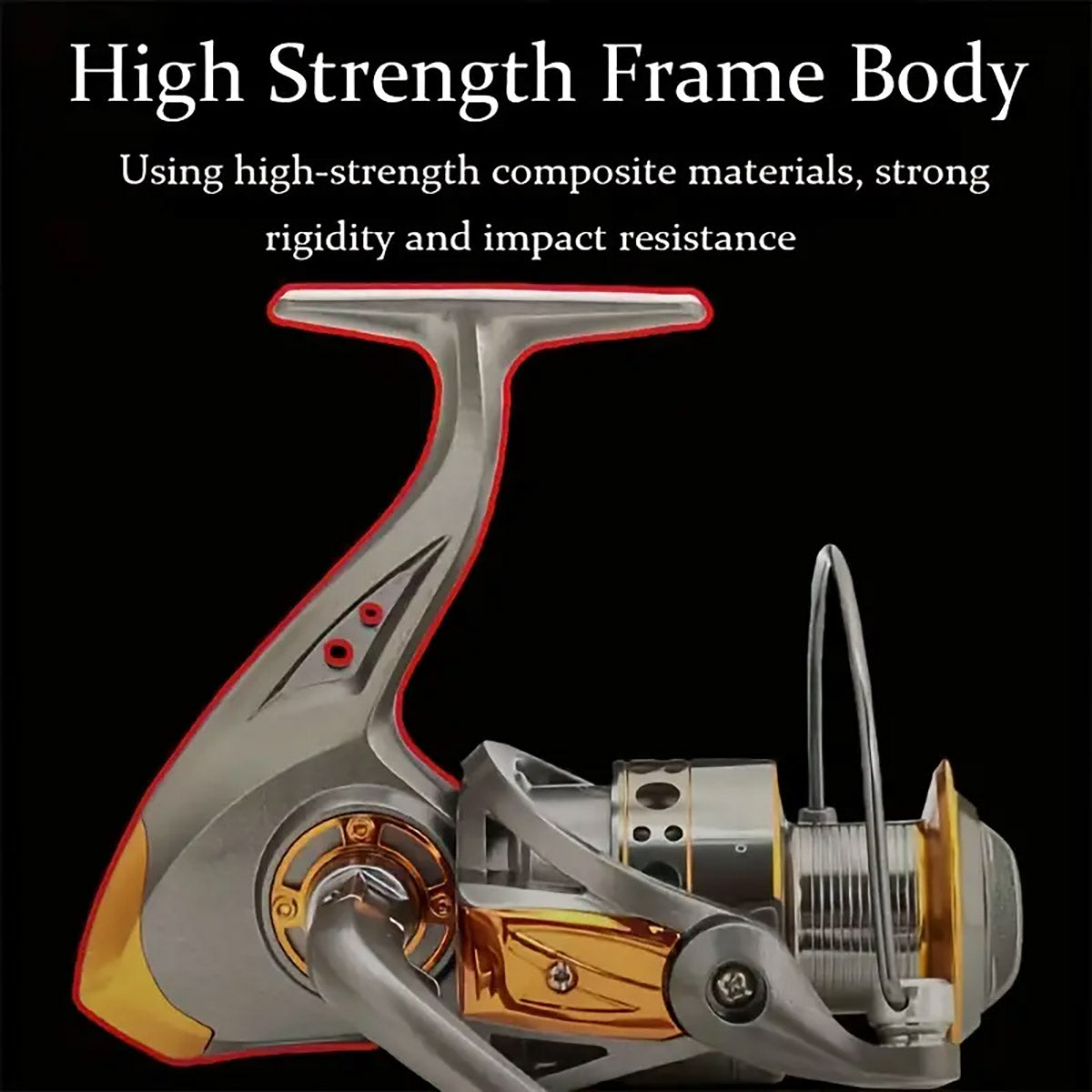 All-Metal Spinning Fishing Reel with CNC Wire Cup