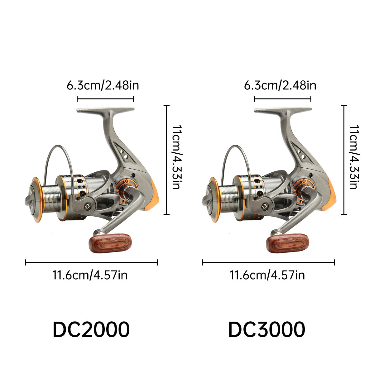 All-Metal Spinning Fishing Reel with CNC Wire Cup
