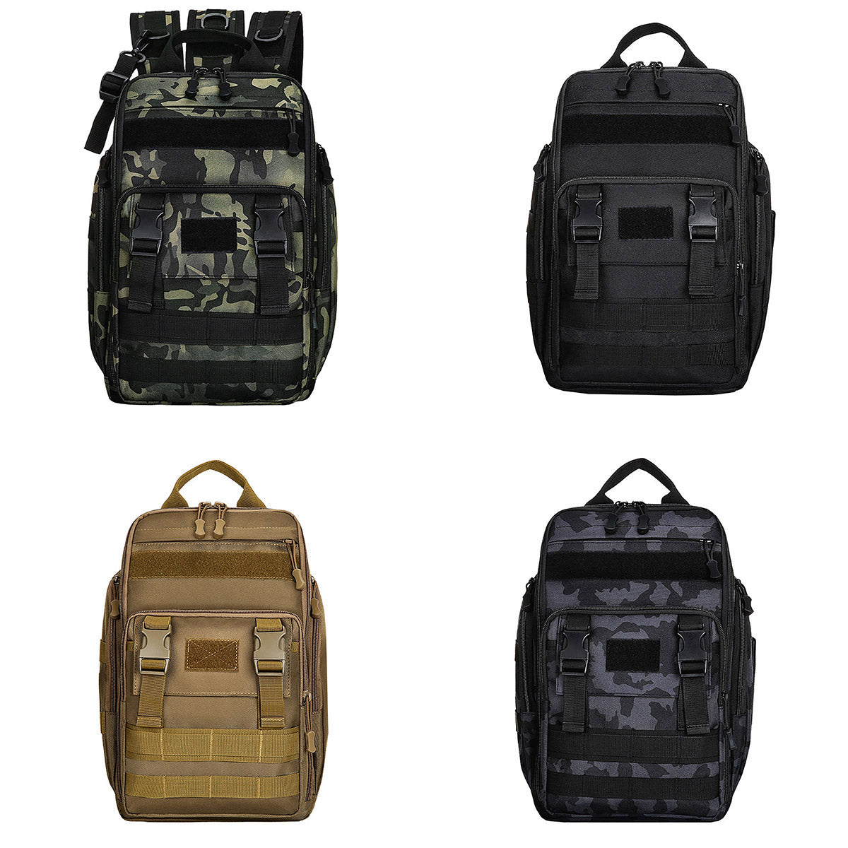 Men's Tactical Camouflage Backpack with Rod Holder for Outdoor Use