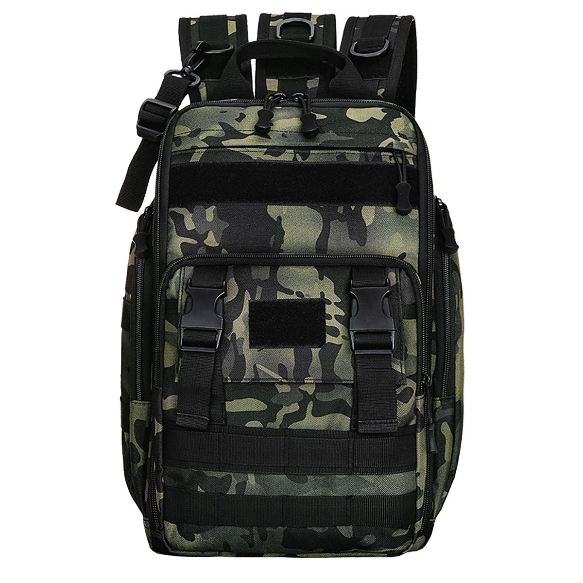 Men's Tactical Camouflage Backpack with Rod Holder for Outdoor Use
