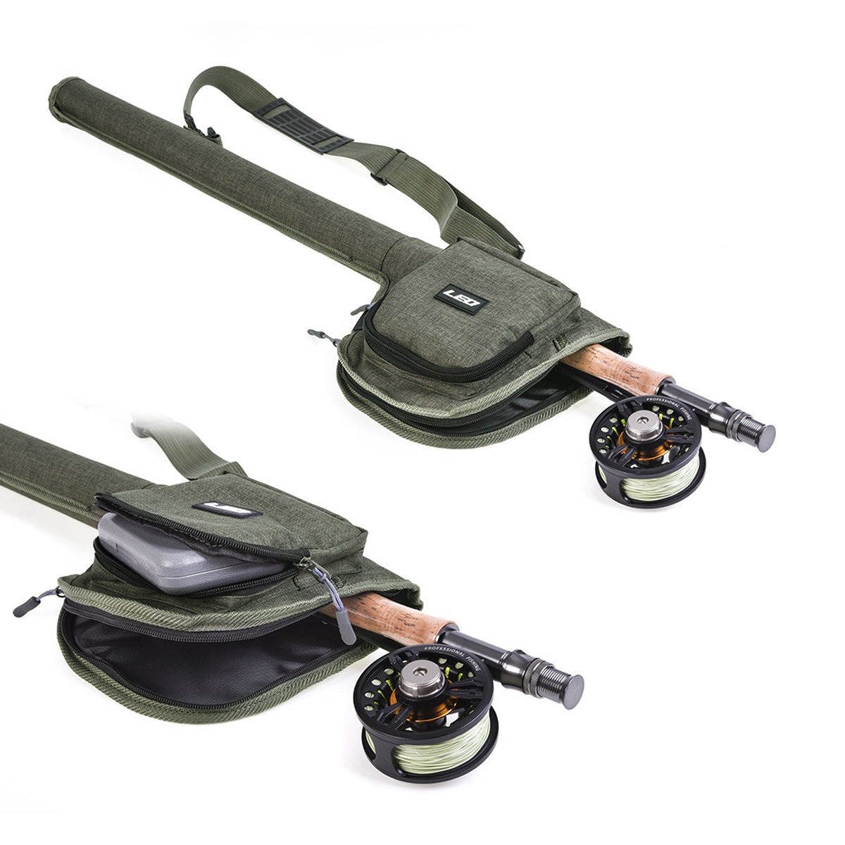 Fly Fishing Rod Tube Bag Hard Case Fishing Gear Storage Carrier Travel Set Use